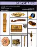 Bleasdales Auction Catalogue of Antique Sewing Tools 2012