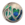 Silver and Enamel Button with organic form