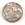 Silver button showing a tall ship in relief