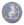 A blue and white Wedgewood button decorated with a classical figure
