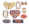 A collection of colourful and decorative buckles