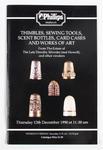 Auction Catalogue of Antique Sewing Tools 1990